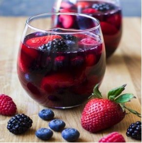 Berry Iced Tea Red Sangria Cocktail Recipe