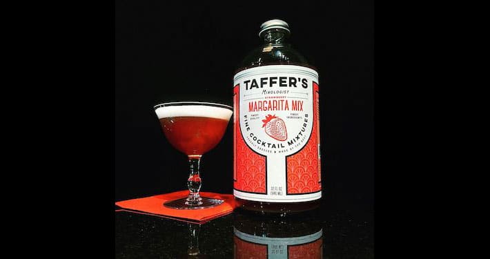 Celebrating Valentine’s Day with a @taffersmix Strawberry Margarita